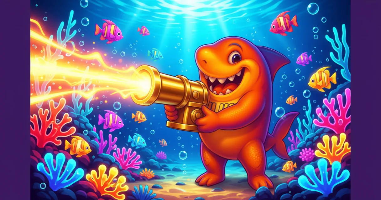 Digital fish table game arcade interface