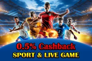 Cashback rates from 0.2% to 0.5% based on total bets.